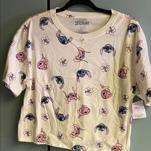 Disney Stitch Womens Crop T-Shirt. NWT….2